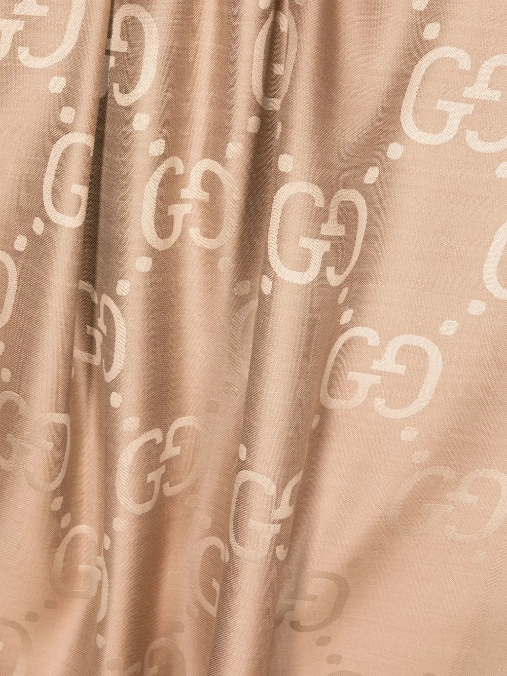 Gucci GG jacquard frayed scarf